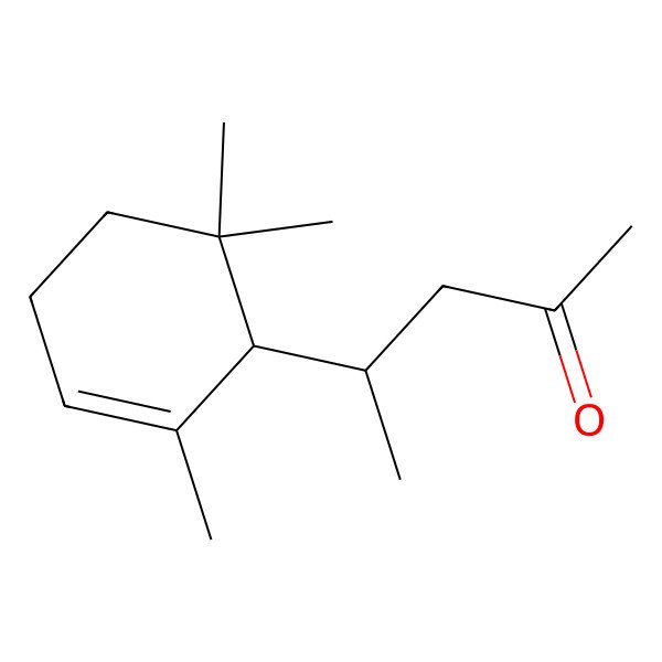 2D Structure of 2-Pentanone, 4-(2,6,6-trimethyl-2-cyclohexenyl)