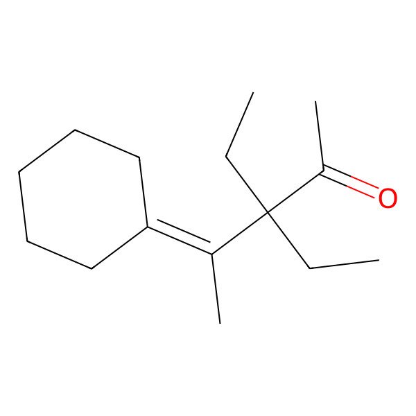 2D Structure of 2-Pentanone, 4-cyclohexylidene-3,3-diethyl- 2D Structure of 2-Pentanone, 4-cyclohexylidene-3,3-diethyl-