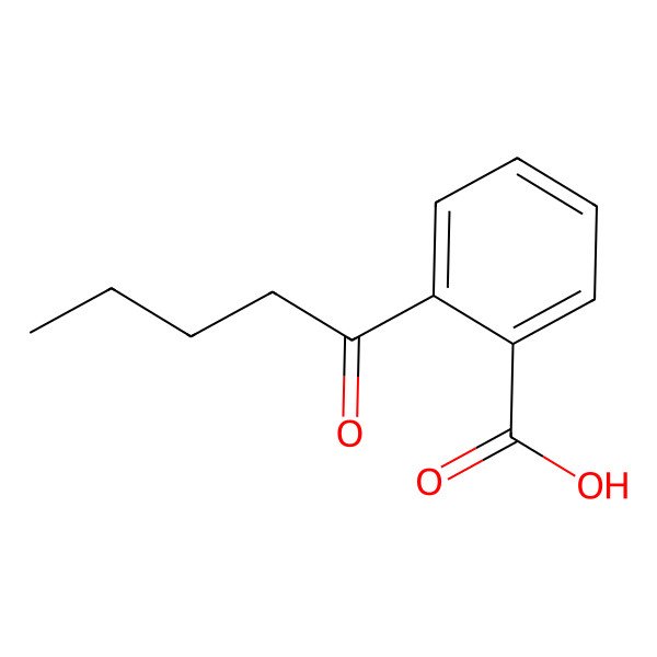 2D Structure of 2-Pentanoylbenzoic acid