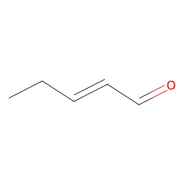 2D Structure of 2-Pentenal