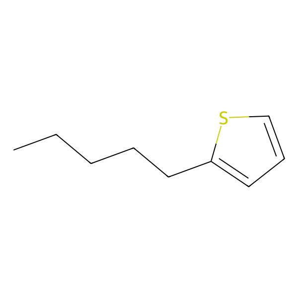 2D Structure of 2-Pentylthiophene
