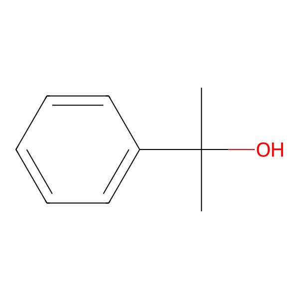 2D Structure of 2-Phenyl-2-propanol