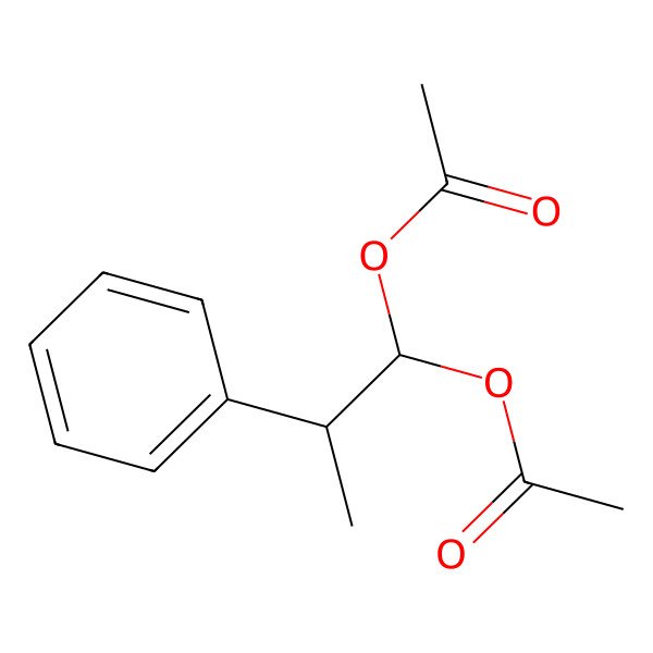 2D Structure of 2-Phenyl-propane-1,1-diol diacetate