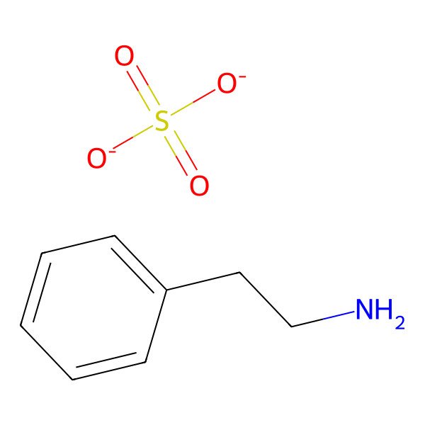 2D Structure of 2-Phenylethanamine sulfate