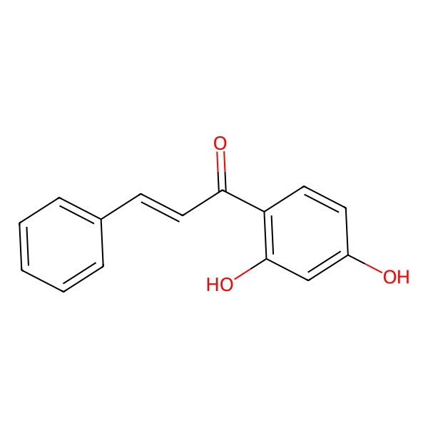 2D Structure of 2-Propen-1-one, 1-(2,4-dihydroxyphenyl)-3-phenyl-