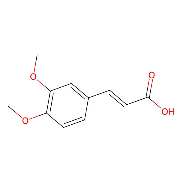 2D Structure of 3',4'-Dimethoxycinnamic acid