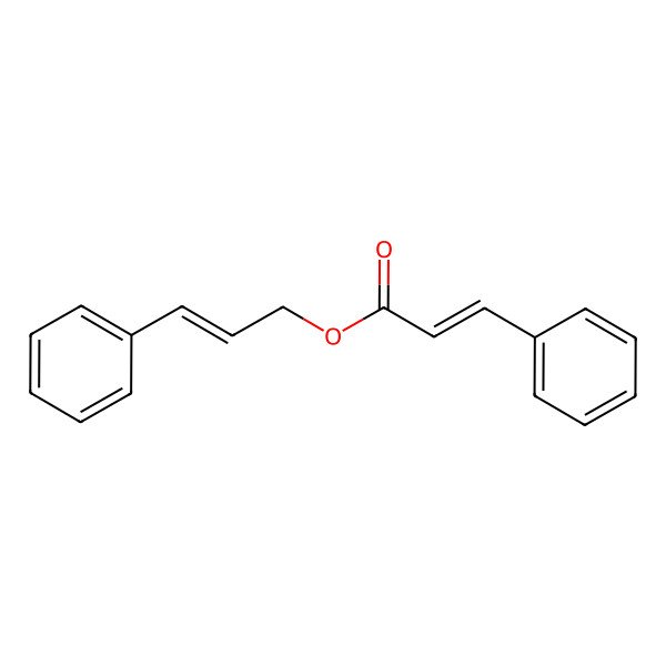 2D Structure of 2-Propenoic acid, 3-phenyl-, 3-phenyl-2-propenyl ester
