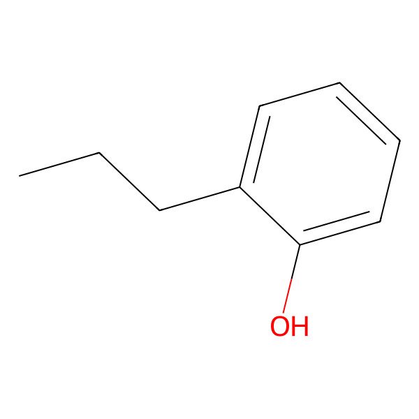2D Structure of 2-Propylphenol 2D Structure of 2-Propylphenol