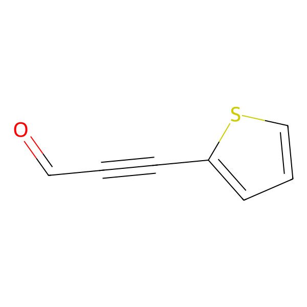 2D Structure of 2-Propynal, 3-(2-thienyl)-