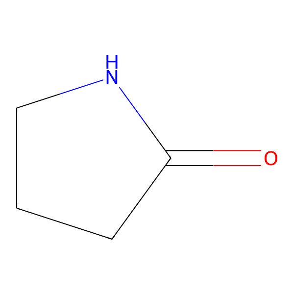 2D Structure of 2-Pyrrolidinone