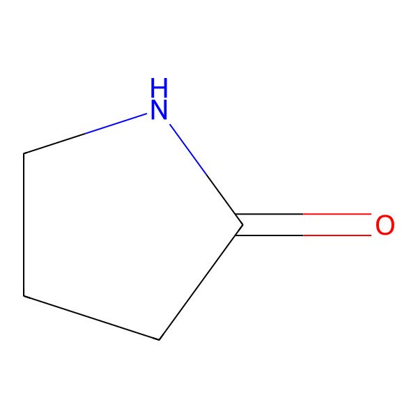 2D Structure of 2-Pyrrolidinone 2D Structure of 2-Pyrrolidinone