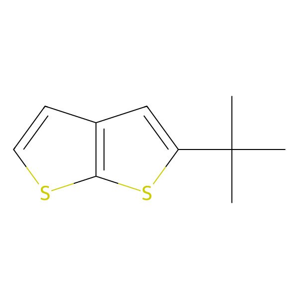 2D Structure of 2-t-Butylthieno[2,3-b]thiophene