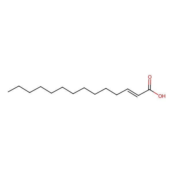 2D Structure of 2-Tetradecenoic acid
