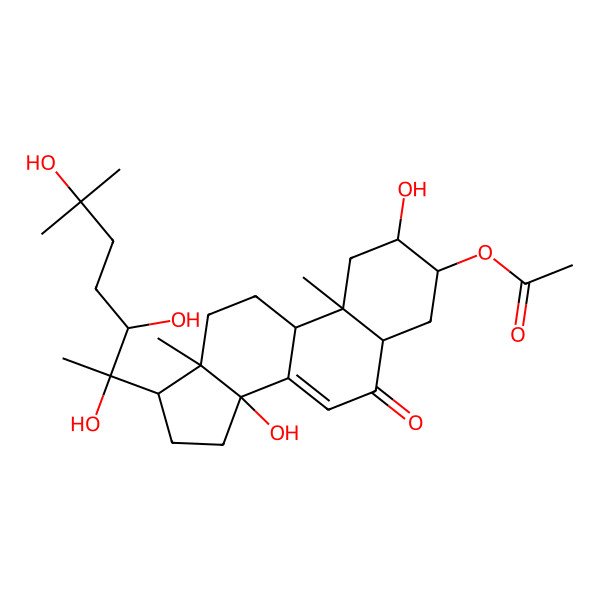 2D Structure of 3-O-Acetyl-20-hydroxyecdysone