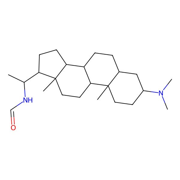 2D Structure of (20S)-3beta-(Dimethylamino)-20-(formylamino)-5alpha-pregnane