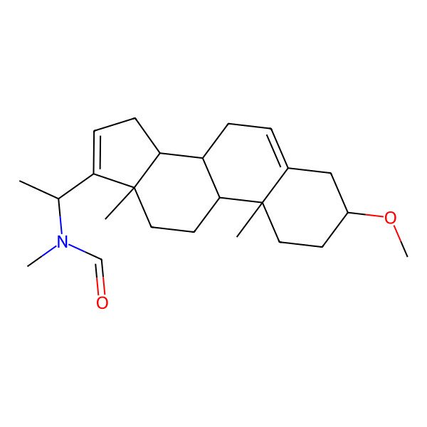 2D Structure of (20S)-3beta-Methoxy-20-[formyl(methyl)amino]pregna-5,16-diene
