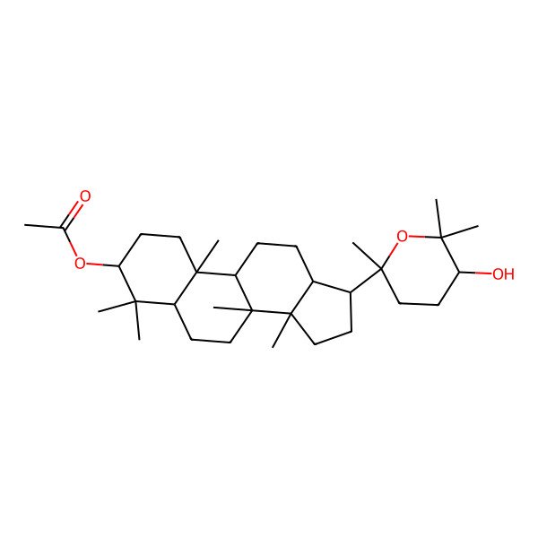 2D Structure of (20S,24R)-20,25-Epoxydammarane-3beta,24-diol 3-acetate