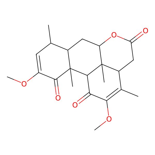 2D Structure of 2,12-Dimethoxypicrasa-2,12-diene-1,11,16-trione