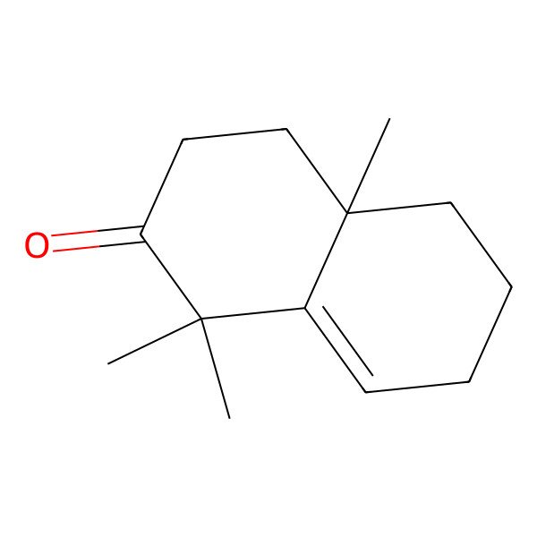 2D Structure of 2(1H)-Naphthalenone, 3,4,4a,5,6,7-hexahydro-1,1,4a-trimethyl-