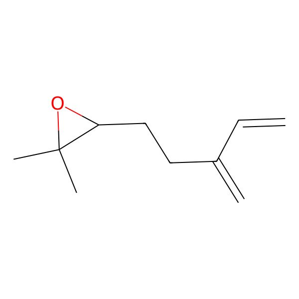 2D Structure of 2,2-Dimethyl-3-(3-methylenepent-4-enyl)oxirane 2D Structure of 2,2-Dimethyl-3-(3-methylenepent-4-enyl)oxirane