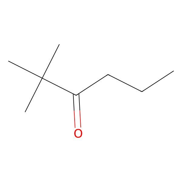 2D Structure of 2,2-Dimethyl-3-hexanone