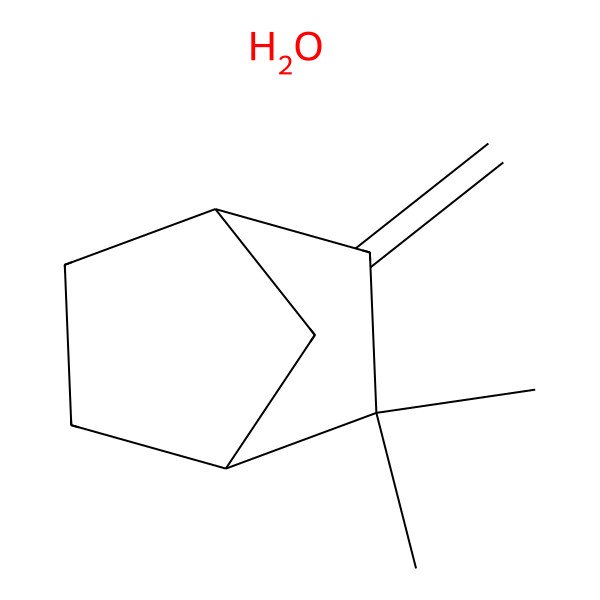 2D Structure of 2,2-Dimethyl-3-methylidenebicyclo[2.2.1]heptane;hydrate