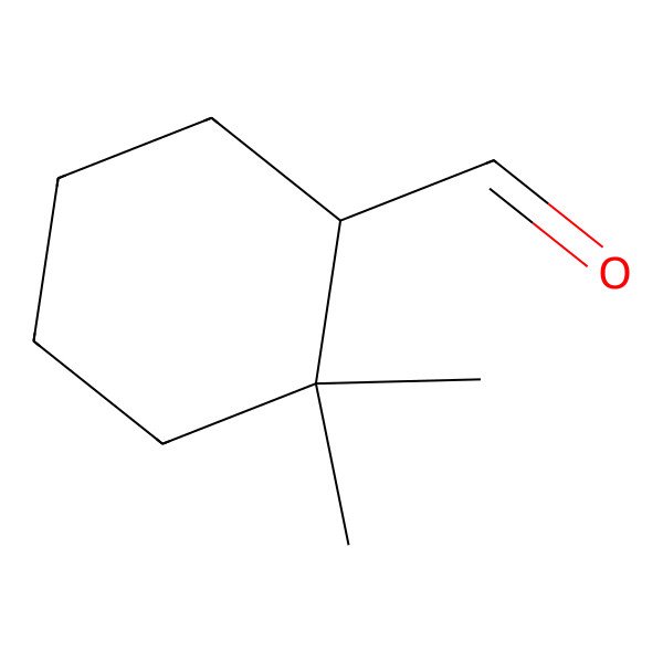 2D Structure of 2,2-Dimethylcyclohexane-1-carbaldehyde