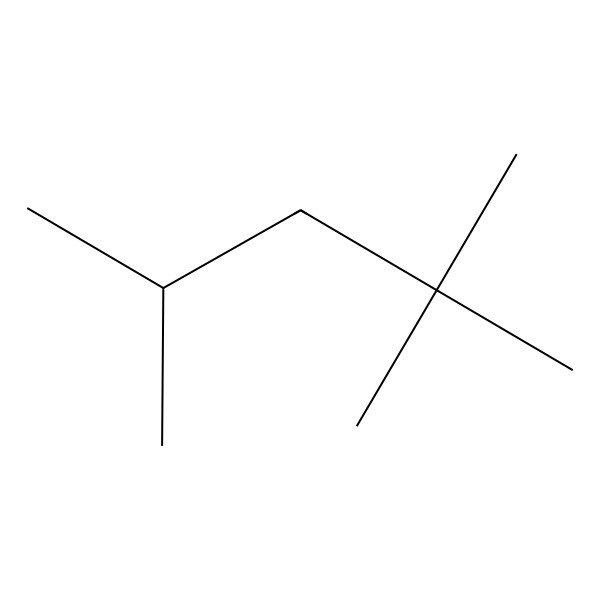 2D Structure of 2,2,4-Trimethylpentane