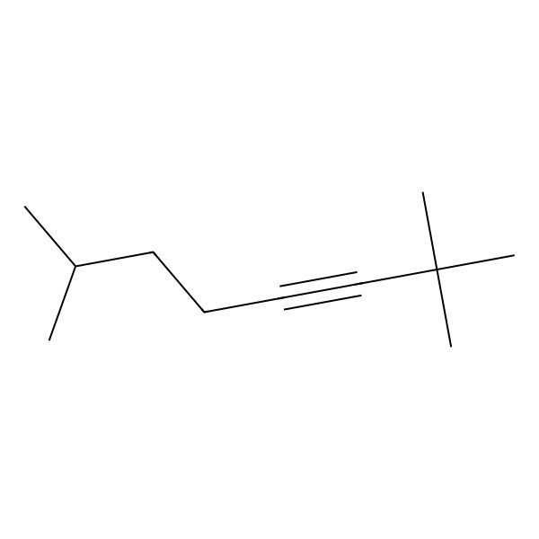 2D Structure of 2,2,7-Trimethyl-3-octyne
