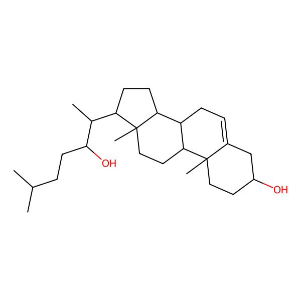 2D Structure of (22r)-22-Hydroxycholes-terol 2D Structure of (22r)-22-Hydroxycholes-terol