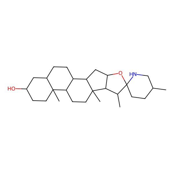 2D Structure of (22R,25R)-spirosolan-3beta-ol