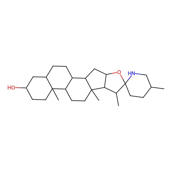 2D Structure of (22R,25R)-spirosolan-3beta-ol 2D Structure of (22R,25R)-spirosolan-3beta-ol