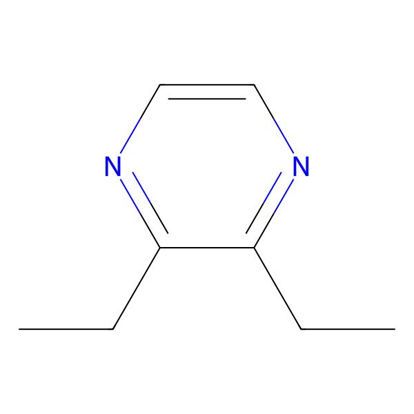 2D Structure of 2,3-Diethylpyrazine