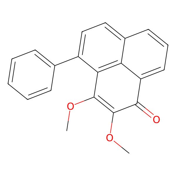 2D Structure of 2,3-Dimethoxy-4-phenyl-1H-phenalen-1-one
