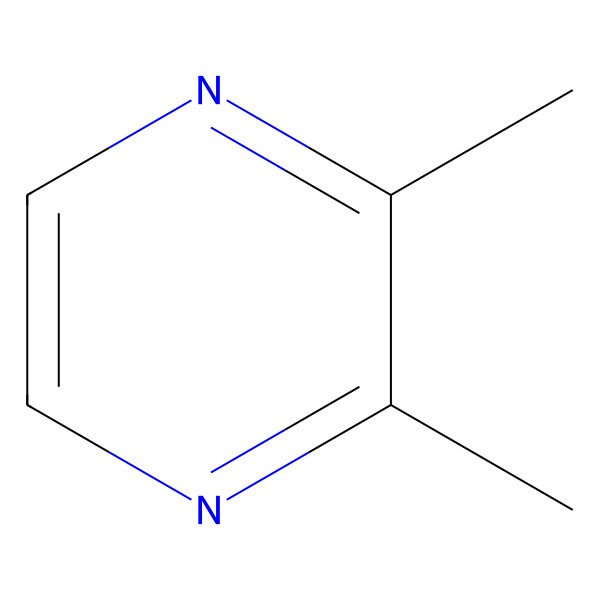 2D Structure of 2,3-Dimethylpyrazine