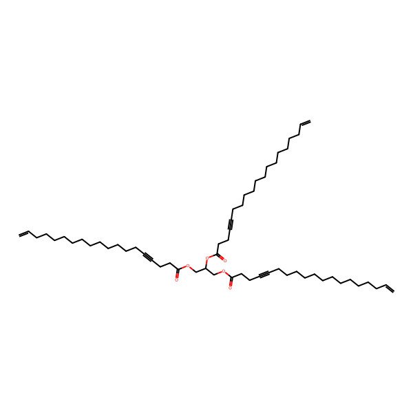 2D Structure of 2,3-Di(nonadec-18-en-4-ynoyloxy)propyl nonadec-18-en-4-ynoate