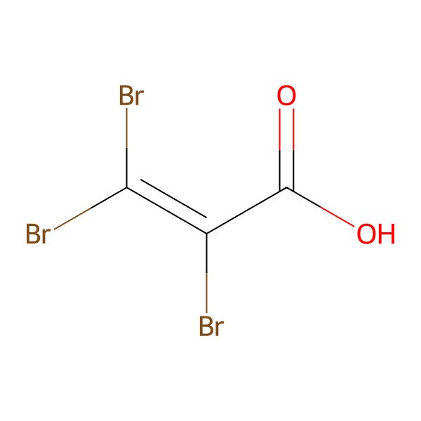 2D Structure of 2,3,3-Tribromopropenoic acid