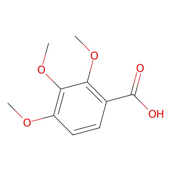 2D Structure of 2,3,4-Trimethoxybenzoic acid