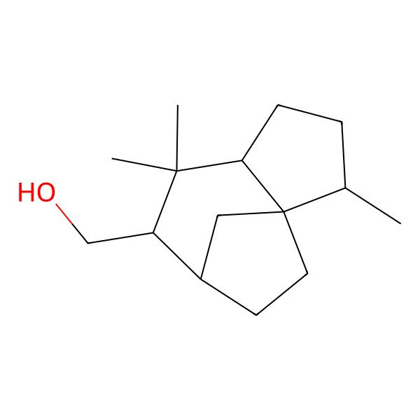 2D Structure of 2,3,4,5,6,7,8,8abeta-Octahydro-3beta,8,8-trimethyl-1H-3abeta,6beta-methanoazulene-7alpha-methanol