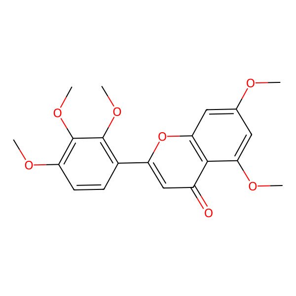 2D Structure of 2',3',4',5,7-Pentamethoxyflavone