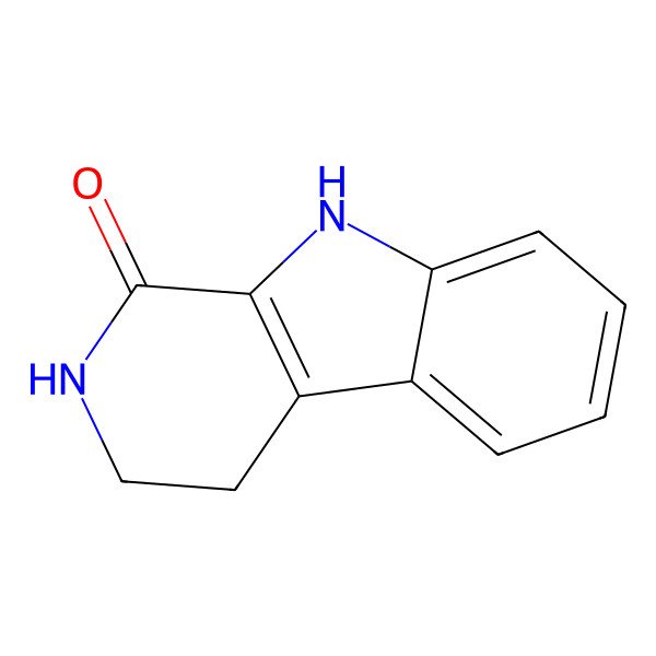 2D Structure of 2,3,4,9-Tetrahydro-1H-pyrido(3,4-b)indol-1-one