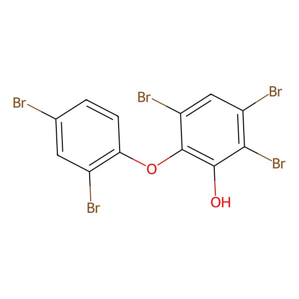 2D Structure of 2,3,5-Tribromo-6-(2,4-dibromophenoxy)phenol