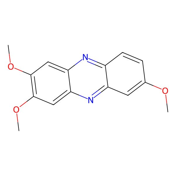 2D Structure of 2,3,7-Trimethoxyphenazine