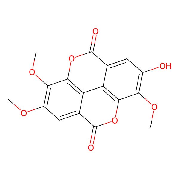 2D Structure of 2,3,8-Tri-O-methylellagic acid