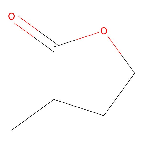 2D Structure of 2(3H)-Furanone, dihydro-3-methyl-, (R)-