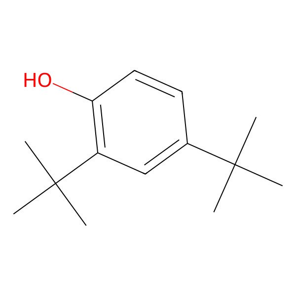 2D Structure of 2,4-Di-tert-butylphenol 2D Structure of 2,4-Di-tert-butylphenol