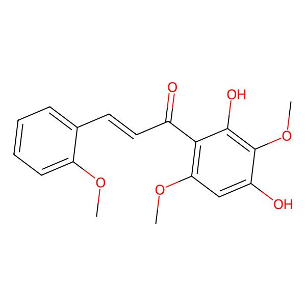 2D Structure of 2',4'-Dihydroxy-2,3',6'-trimethoxychalcone