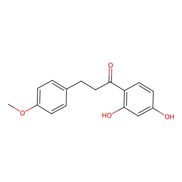2D Structure of 2',4'-Dihydroxy-3-(p-methoxyphenyl)-propiophenone