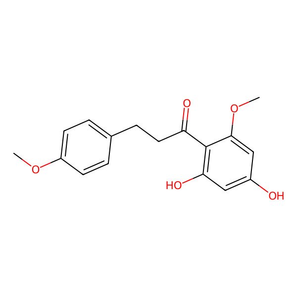 2D Structure of 2',4'-Dihydroxy-4,6'-dimethoxydihydrochalcone 2D Structure of 2',4'-Dihydroxy-4,6'-dimethoxydihydrochalcone