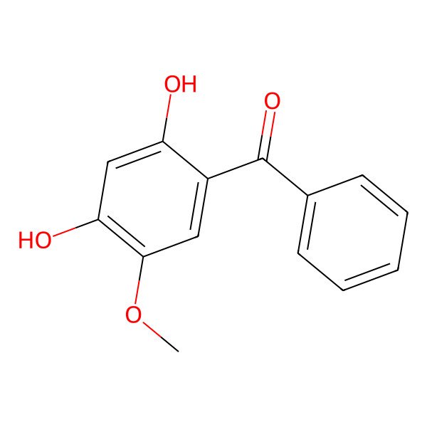 2D Structure of (2,4-Dihydroxy-5-methoxyphenyl)phenylmethanone